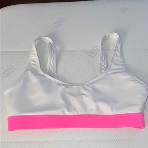 Hot pink sports bra